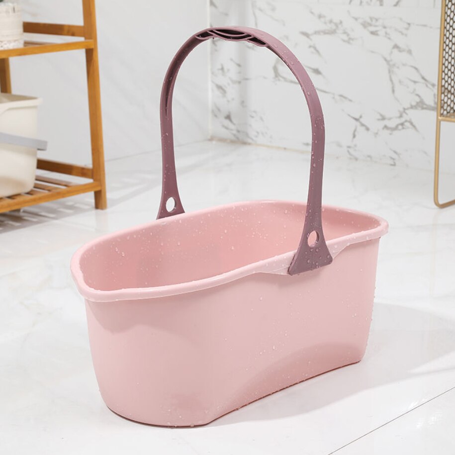 Mop Bucket Home Bathroom Kitchen Outdoor Clean Bucket Fishing Camping Car Wash Bucket Wash Mop Bucket For Washing Floors: Pink