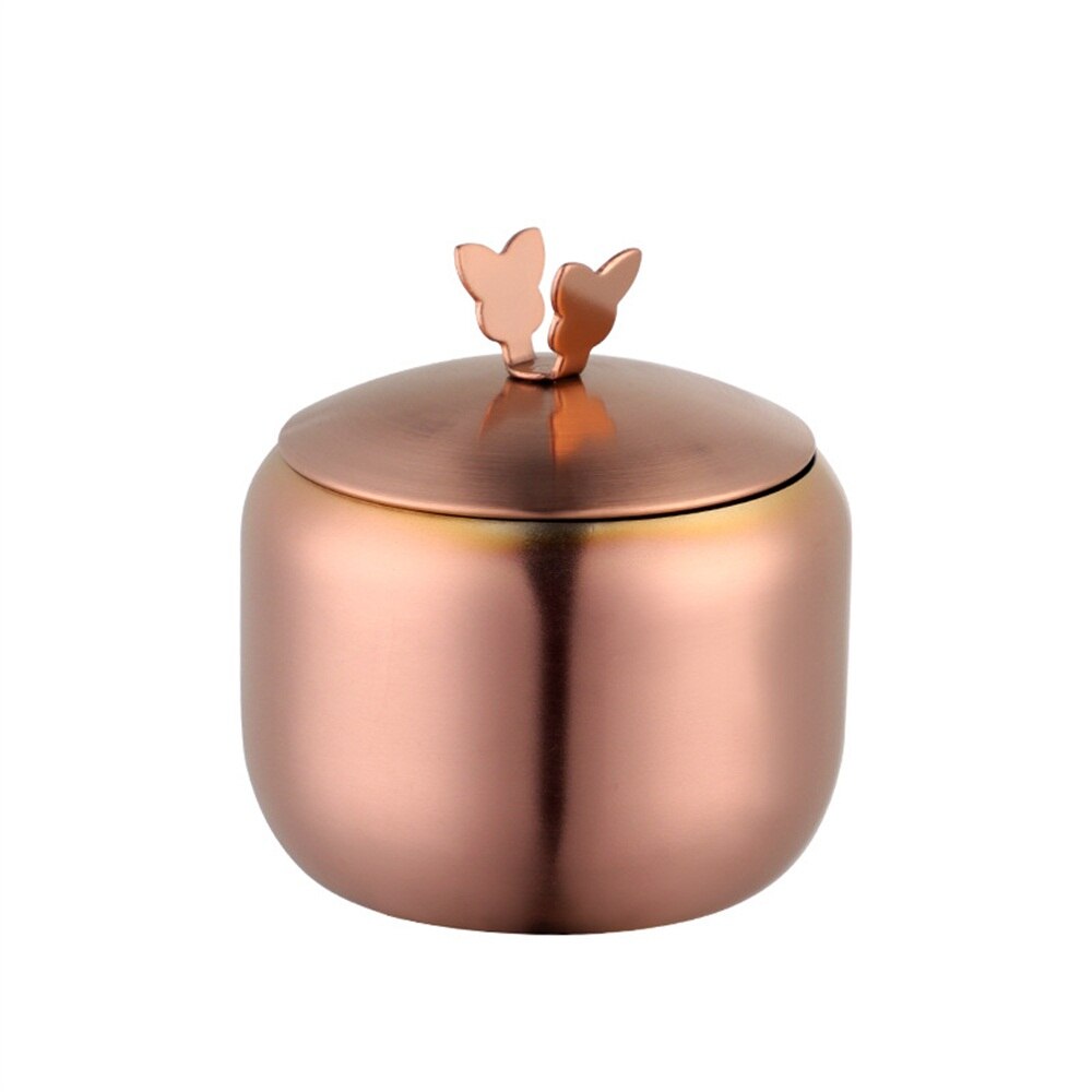 Rostfritt stål shaker och peppar shaker med lock och sked kryddor gryta socker skål salt kök arrangör förvaringsverktyg: C