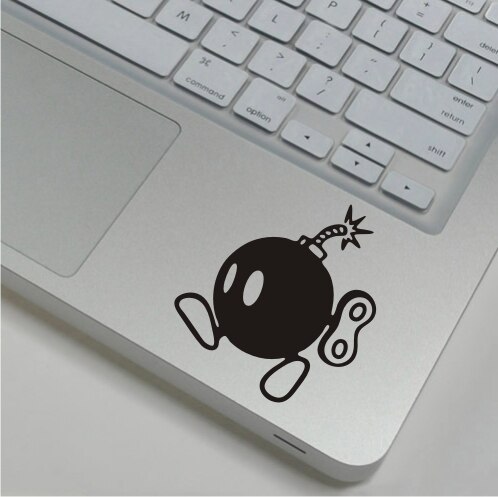 Cute Elephant Decal Vinyl Stickers Suitable for MacBook Air Pro Retina 11 12 13 15 17 inch Laptop Trackpad Skin Stickers: WS-black (153)