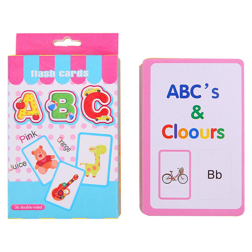 1 set Children Recognition Color Animal Shape Card Early Childhood Early Educational Arithmetic Toy Letter Teaching Card: K