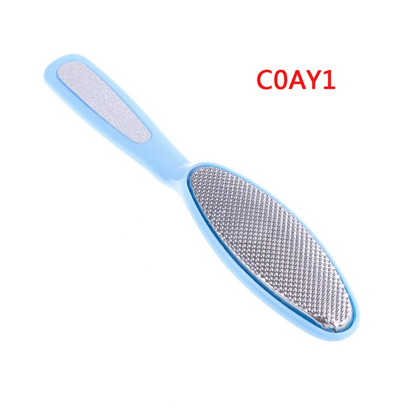 1pc dubbelzijdige voetvijl rasp voetverzorging eelt harde dode huid verwijderen pedicure tool multicolor: Blauw