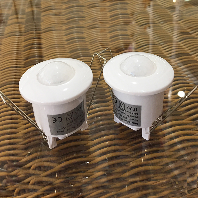 Mini Time delay Adjustable 360 Degree Ceiling PIR Infrared Body Motion Sensor Detector Lamp Light Movement Switch DC9-24V HH