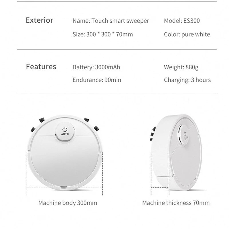 Intelligent Floor Robot Vacuum Cleaner Multifunctional Vacuum Cleaner Usb Automatic Cleaning Robot Vacuum Cleaner Dry Wet Robots