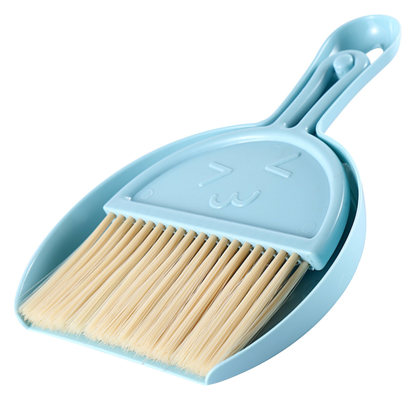Mini cepillo multifuncional para barrer, escoba pequeña y recogedor de polvo, herramientas de limpieza ligeras y sencillas,: Blue