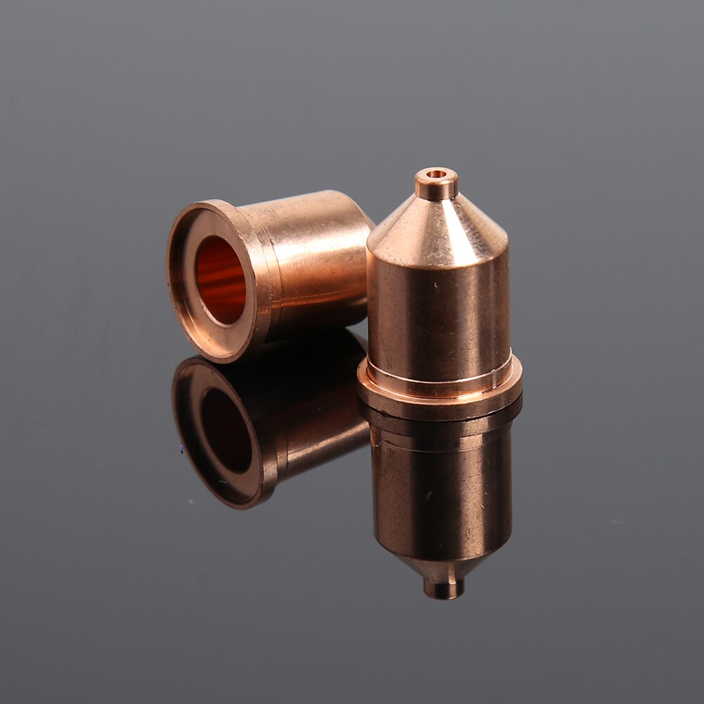 5Pcs Plasma Cutter Torch Electrode Nozzle Tips Set Copper Replacement High Temperature Resistance Parts