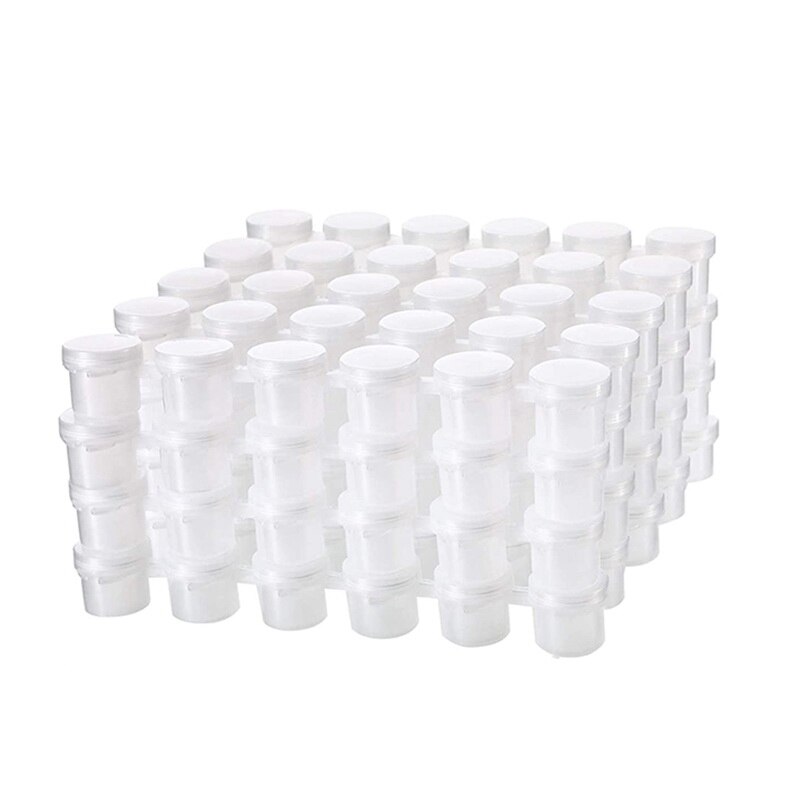 24 Strips Lege Verf Strips Verf Cup Potten Clear Storage Containers Schilderen Arts Ambachten Levert 144 Potten In Totaal: green