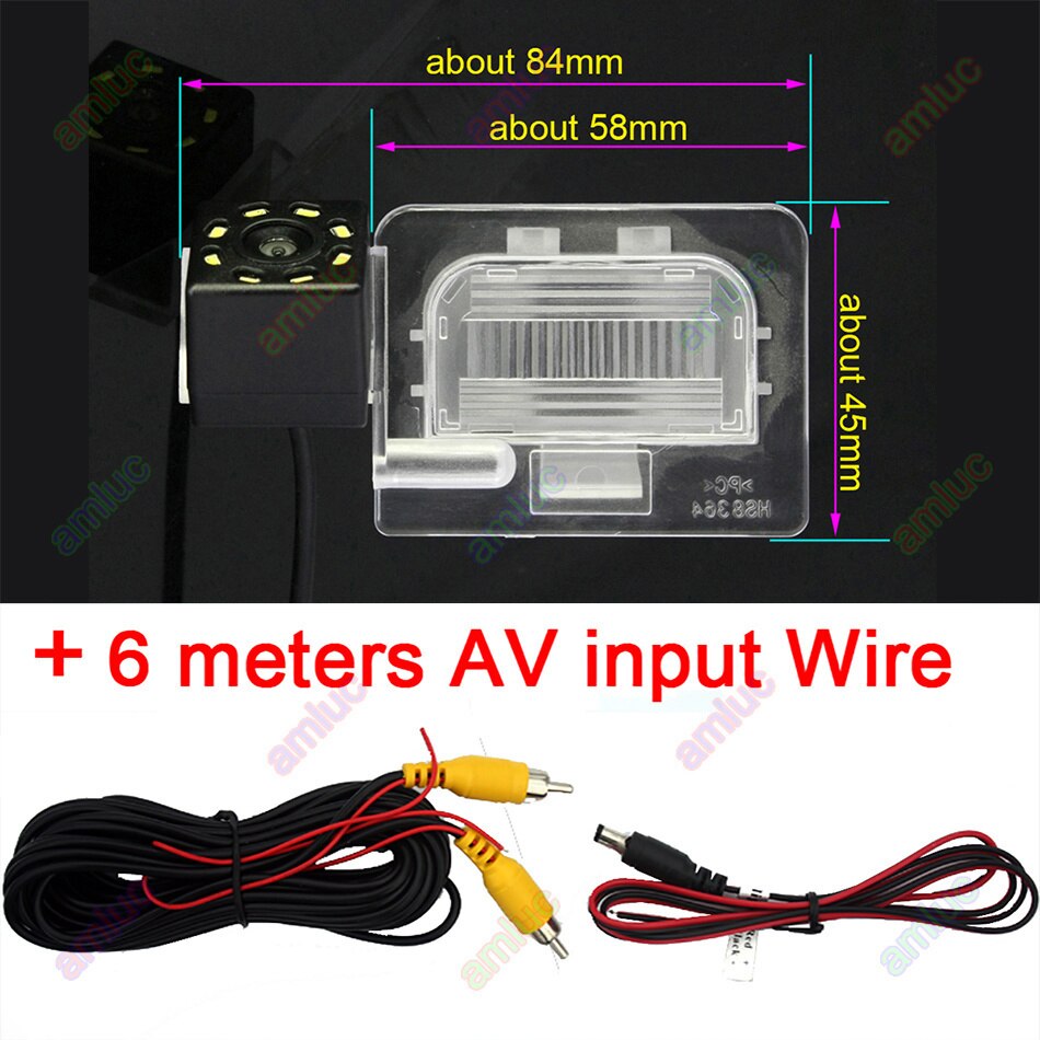 For Kia K5 Optima JF Forte K3 Cerato YD Cerato Rio Car Reverse Parking Rear View Wireles Vehicle Camera: 8led Rear Camera