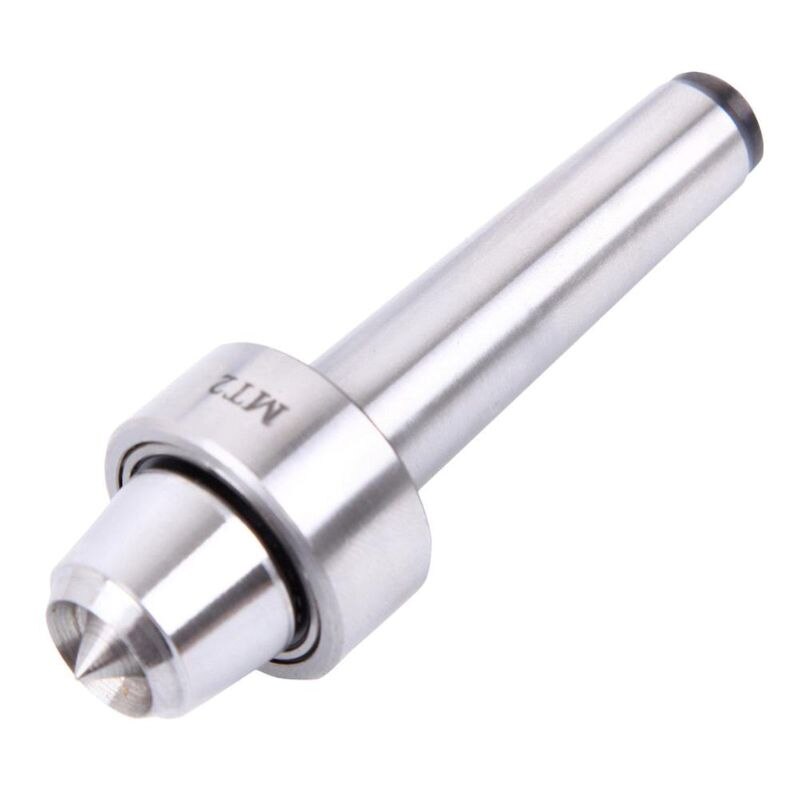 4Pcs MT2 Wood Lathe Center Set Live Centers Drive Spur Cup Arbor #2MT for Wood-working Machines with Wooden Case W0YF