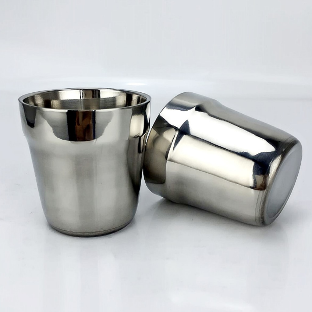 Stainless Steel Cups Metal Drinking Tumbler Cup Perfect for Camping Outdoors and Everyday Use Indoors