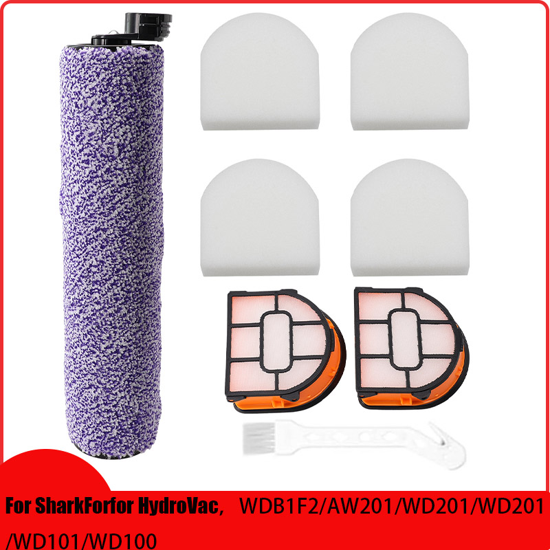 1sets Brushroll Schuimfilters Reinigingsborstel Voor Shark WDB1F2 Voor HydroVac XL 3-In-1 Stofzuiger Vervangen Reinigingsgereedschap