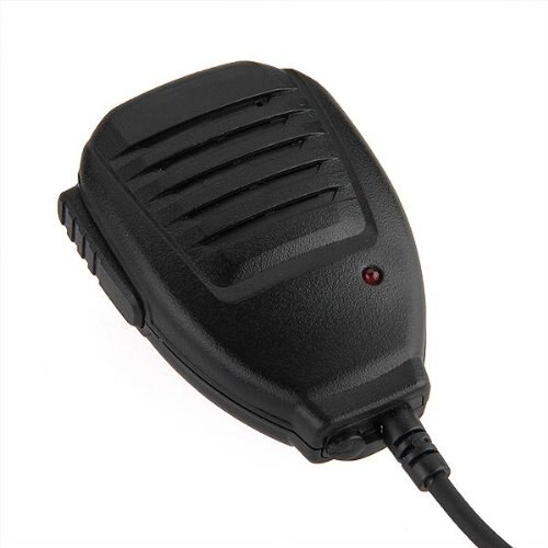 Mikrofon 2 pin højttalere til radio walkie talkie sort