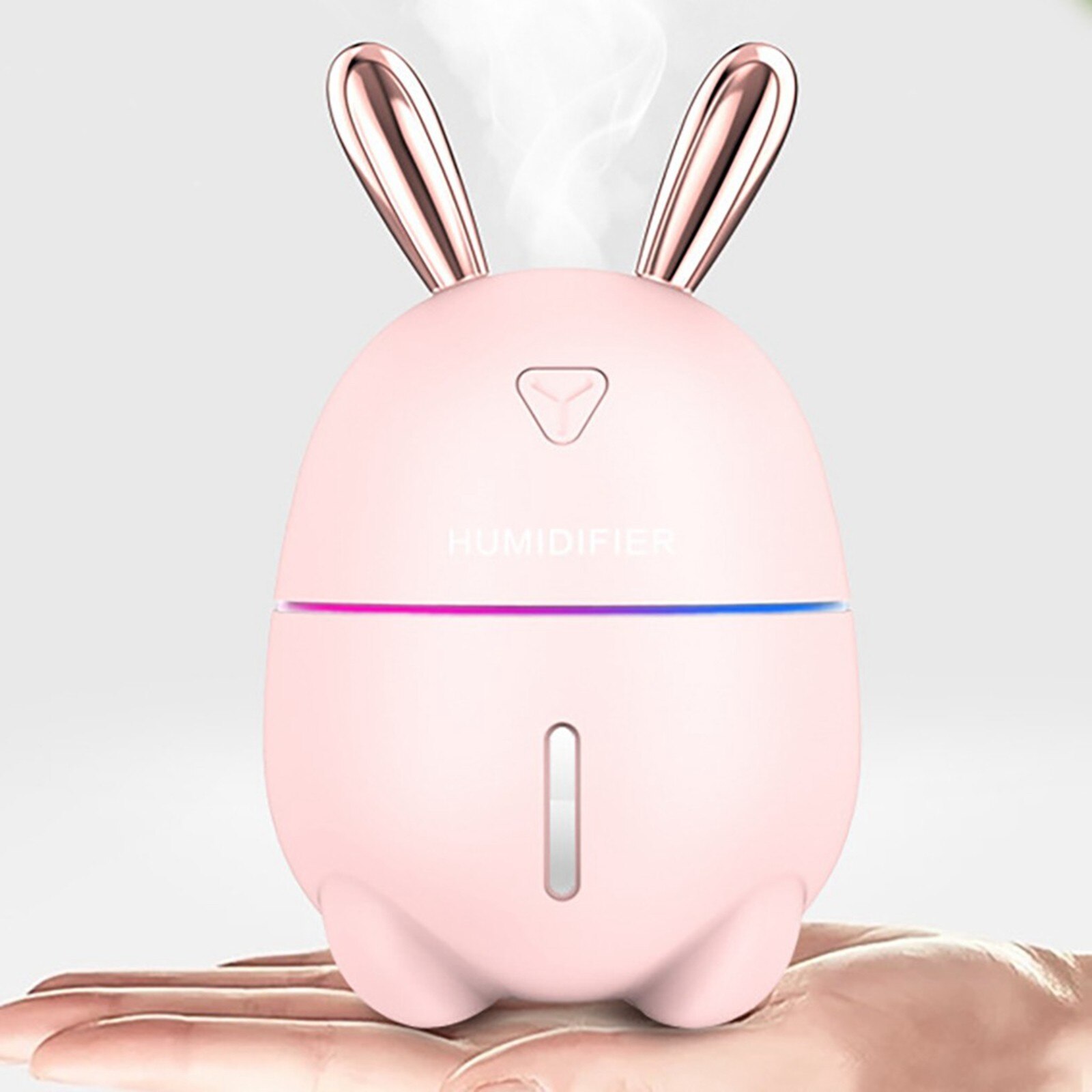 Mini humidificador de aire ultrasónico con Usb, difusor espray de fragancia de conejo, purificador de aire para aromaterapia, 4: Pink 