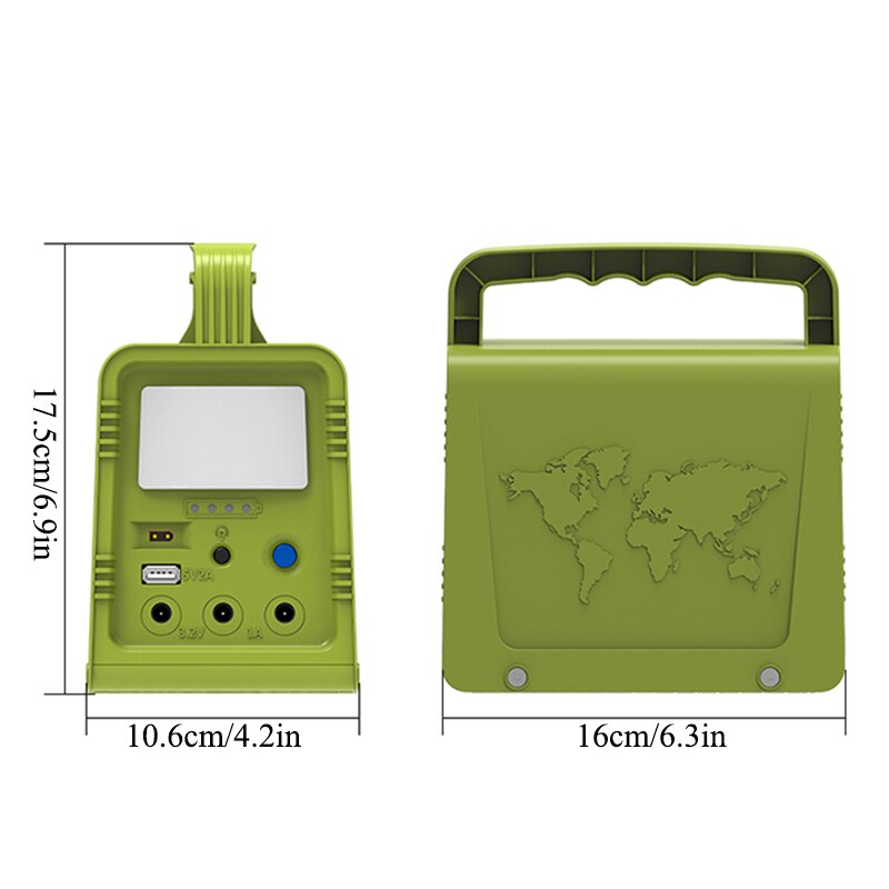 5V Mini Solar Power Storage Generator USB Charger 3 LED Bulbs Portable Rechargeable Home Solar Panel Storage Generators System