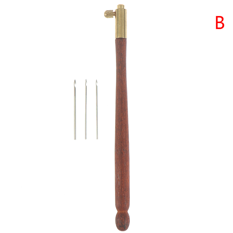 Francese Aghi Da Ricamo Tambour uncinetto Gancio Luneville Gancio con 3 Aghi: Rosso