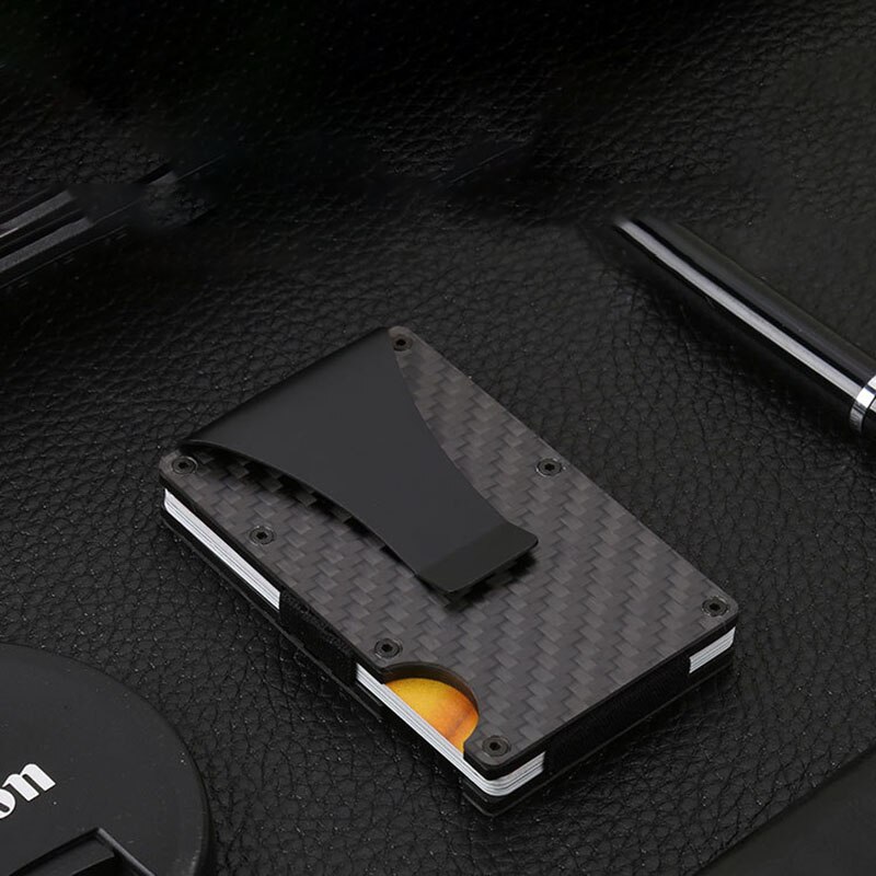 Hommes Femmes Carte de Crédit clip de fixation Anti Protéger Rfid Bloquant Le Portefeuille D'identité Portable TITULAIRE Clip Porte Carte Voyage Boîtier En Métal: 07