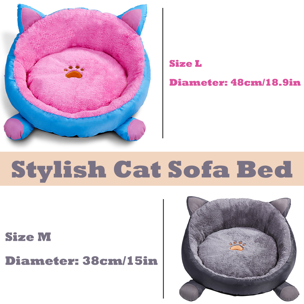 Kjæledyr fluffy katteseng hus hulematte katt hus seng sovesofa mykt hus til katter med kattunger seng til katter hundesenger til små hunder