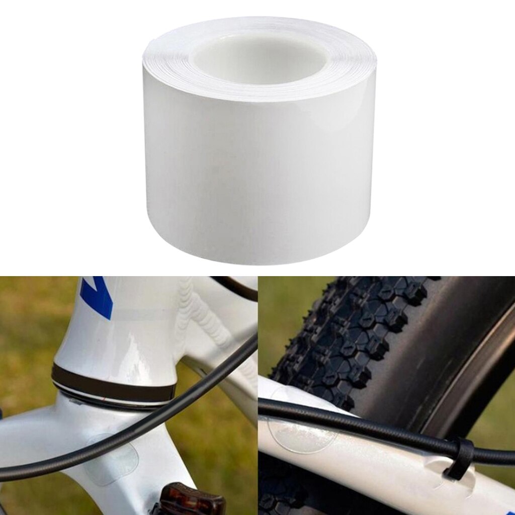 Protector de arañazos para cadena de bicicleta, cinta protectora transparente, 1M