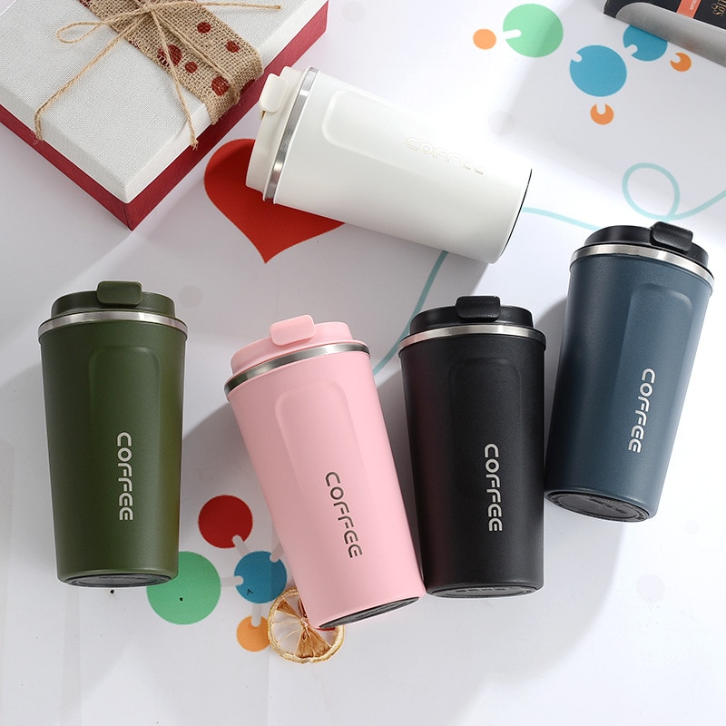 Stainless Steel Cup Thermos Mug Leak-Proof Travel Thermos Cup Tumbler Water Bottle Coffee Cups and Mugs Travel Mug Insulated Cup