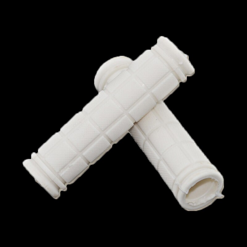 Rubberen fietsstuur handvatten hoes bmx mtb mountainbike handvatten antislip fietsen stuur handvatten fixed gear fiets onderdelen: Wit