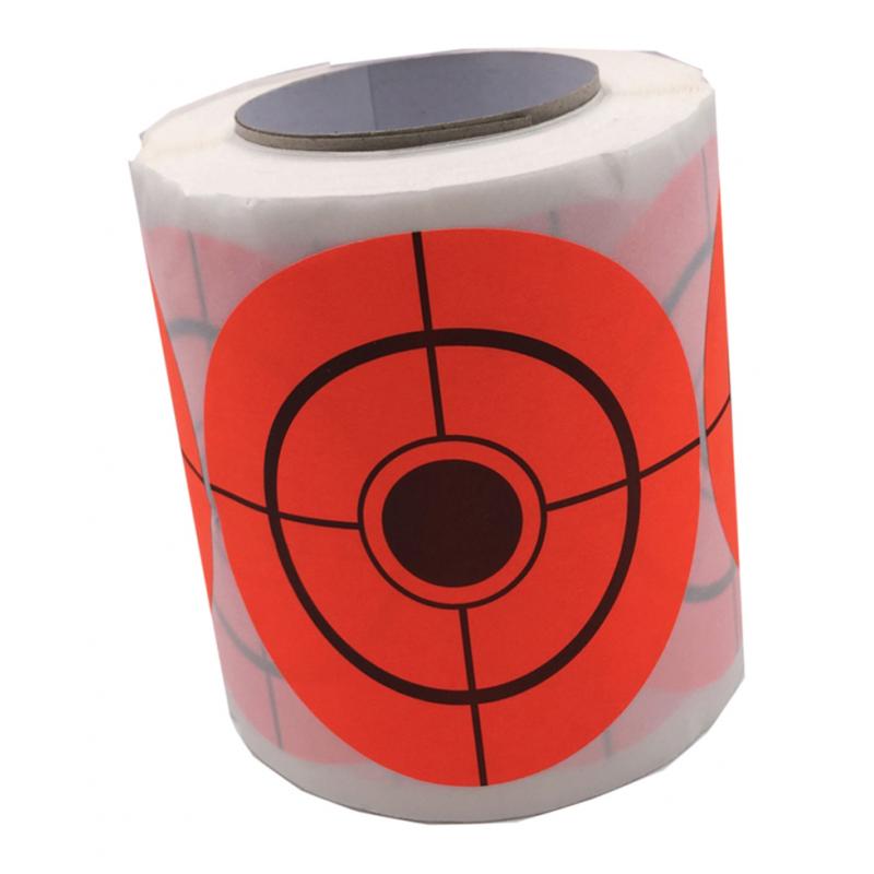 250pcs/roll Targets Orange Self Adhesive Paper Target Stickers