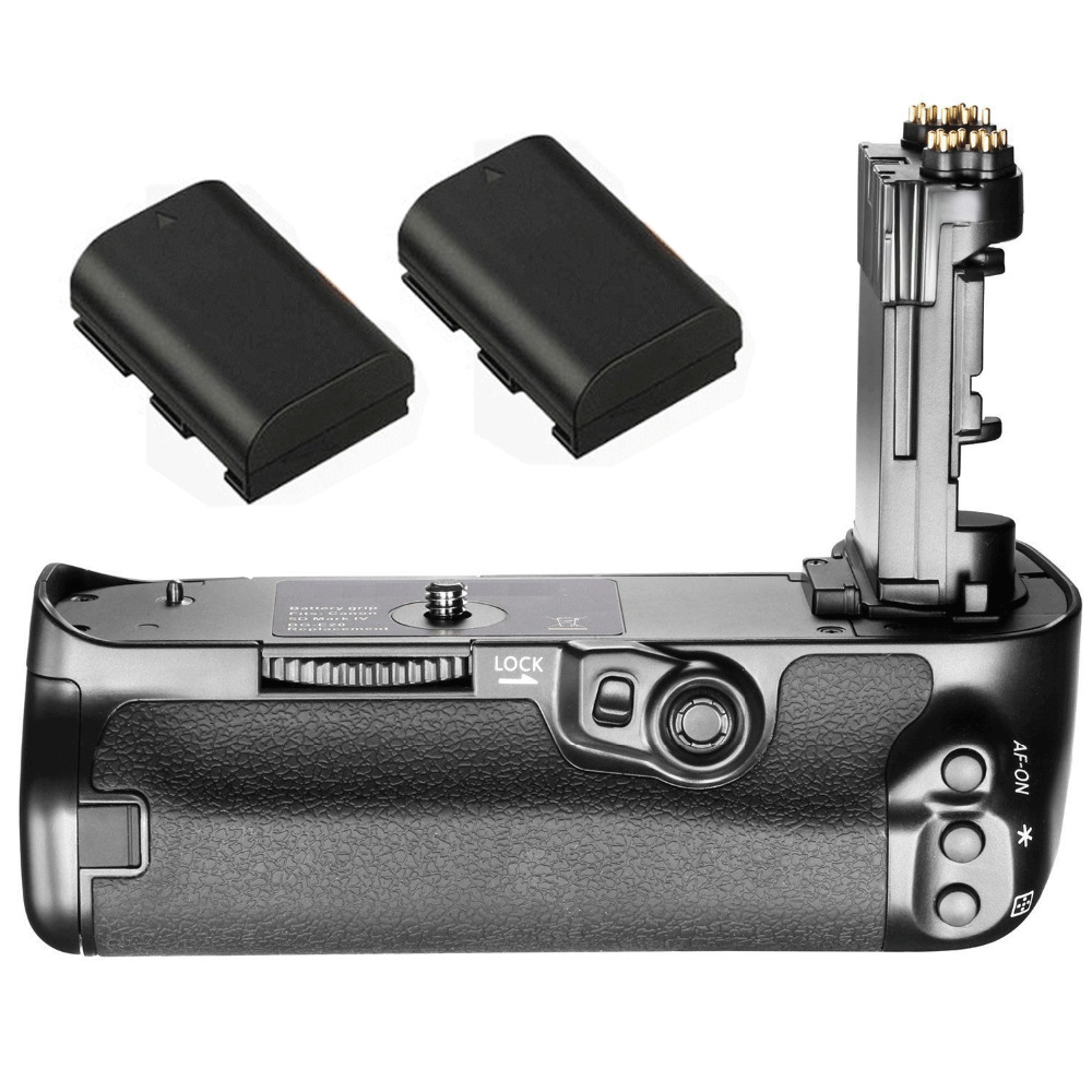 JINTU Verticale Sluiter Batterij Grip + 2 stks LP-E6 Kit Voor Canon 5D4 5DIV 5D Mark IV Batterij Grip als BG-E20