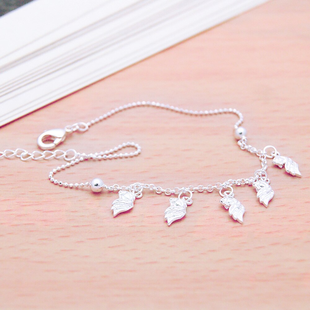 925 Sterling silber fußkettchen für Dame kreative fisch anhänger fuß Silber schmuck Solide silber 28cm ketten beste