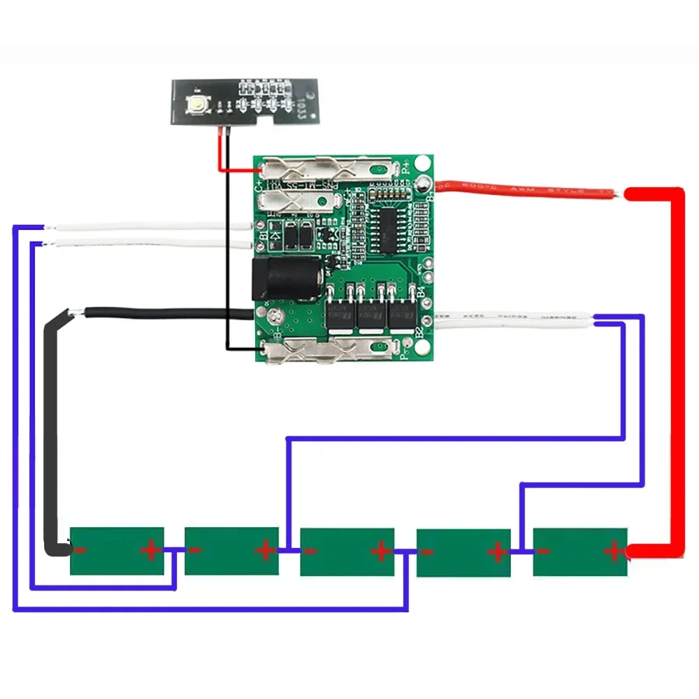 Li-Ion Batterij Case Box Bescherming Printplaat PCB voor Lomvum Zhipu Hongsong Jingmi Geen Origineel Voor Makita Lithium Ion Batterij