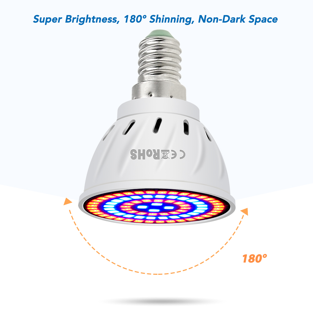 E27 LED Phytolamp Full Spectrum Grow Light E14 Plants Bulb For Indoor Gardening Planting Seeds LED GU10 Seedling Growing Lights