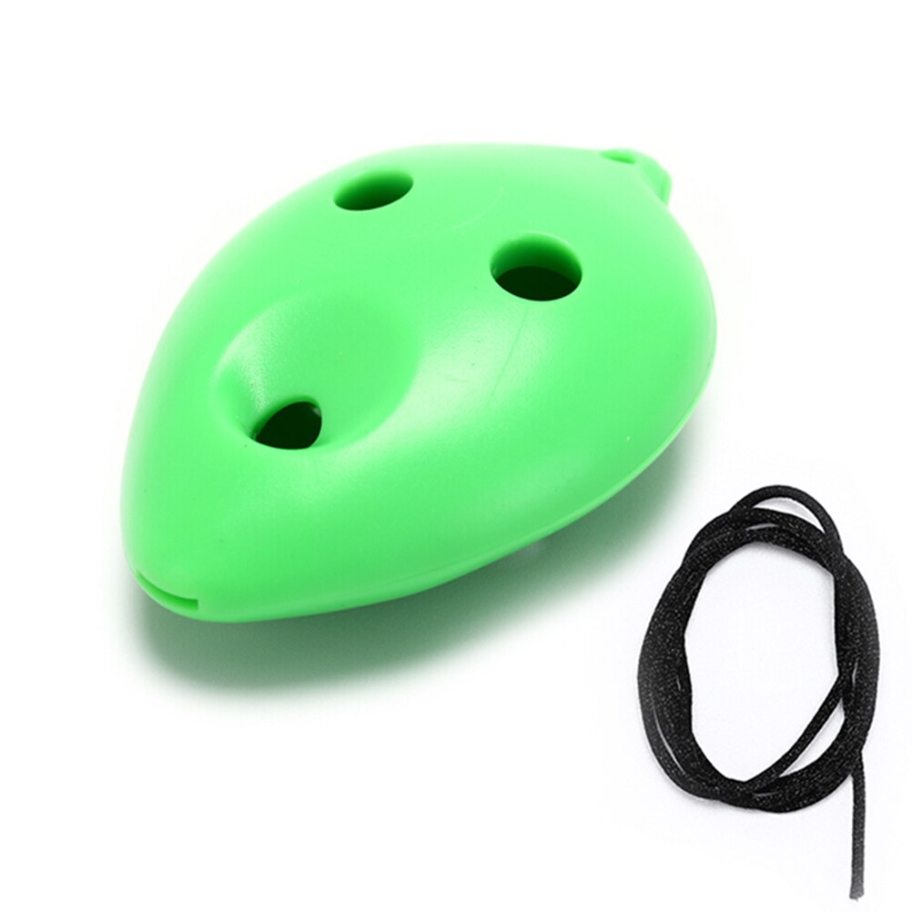 6 Holes Plastic Treble C Ocarina For Beginner 6 Hole Ocarina Black Blue Green Red Orange: Green