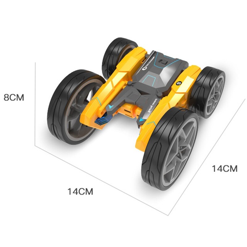 Afstandsbediening Dubbelzijdig Stunt Auto Vervormbare Langdurige Uithoudingsvermogen Lichtgevende Kinderen Speelgoed Auto