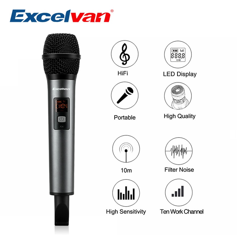 Excelvan K18V Bluetooth Microphone Wireless with R Grandado