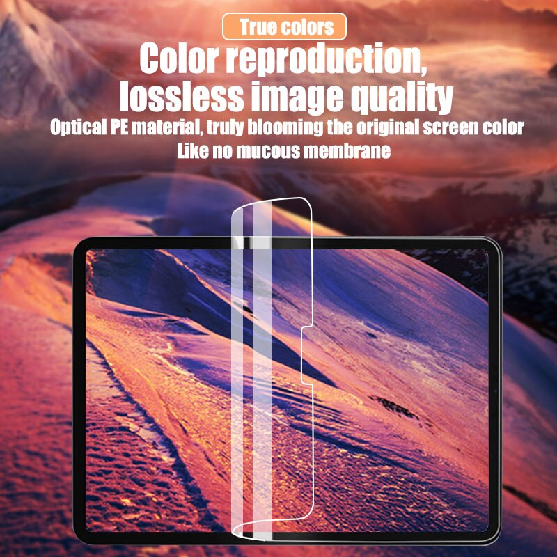 2 sztuk hydrożel Film dla Ipad Pro 11 12.9 2021 10.2 10.5 ekran Protector dla Ipad Air Mini 6 5 4 2 3 9 8th 7th Gen 2020 bez szkła