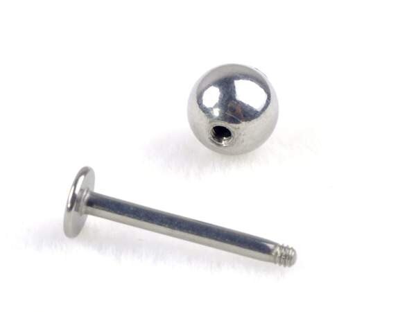 10pc 1.2*8*4mm Ball 16G Labret Lip Chin Ring Bar Stud Stainless Steel Tragus Body Piercing Punk Eyebrow Nose Barbell Rings