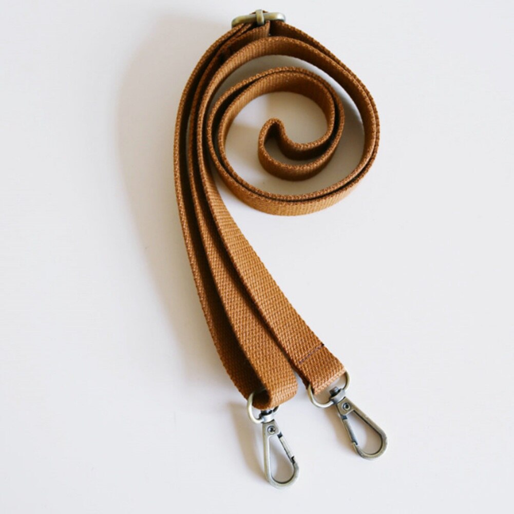 130cm Canvas Bag Strap Adjustable Shoulder Strap Bag Replacement Accessory 6 Colors Candy Color: Brown