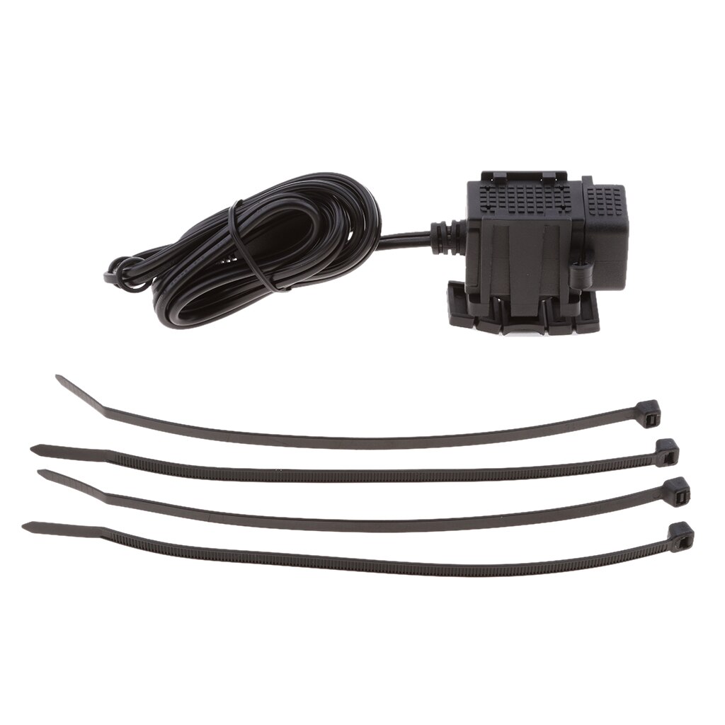 Vedenpitävä moottoripyörän kaksois-usb-laturisovitin latausportti 12v to 5v/2.1a matkapuhelin tableteille gps ja muille laitteille
