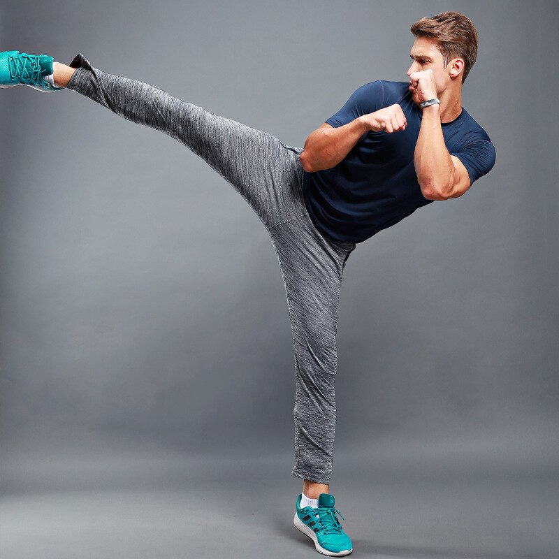 Dos homens Calças Esportivas Calças Soltas Calças Calças De Fitness Workout Fisiculturismo Mens Calças De Movimento para a Execução de Ginásio Sweatpants Esportes