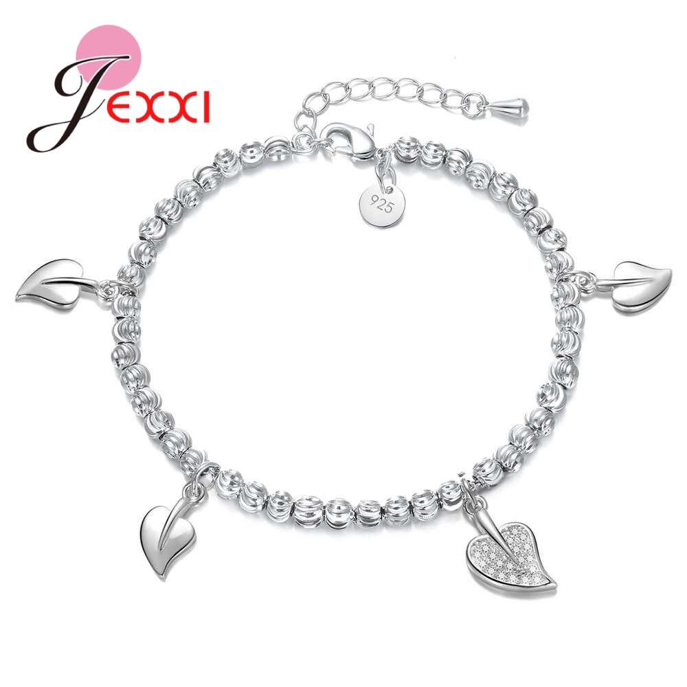 925 sterling zilveren kralenarmbanden, eenvoudig verstelbaar, pulseras mujer sieraden voor vrouwen, beste vriend 16 stijl