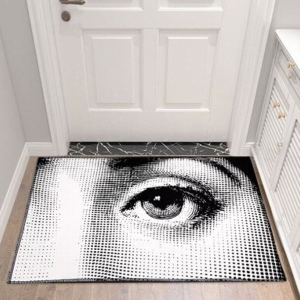 Bedroom Living Room Bedside Carpet Mat: White