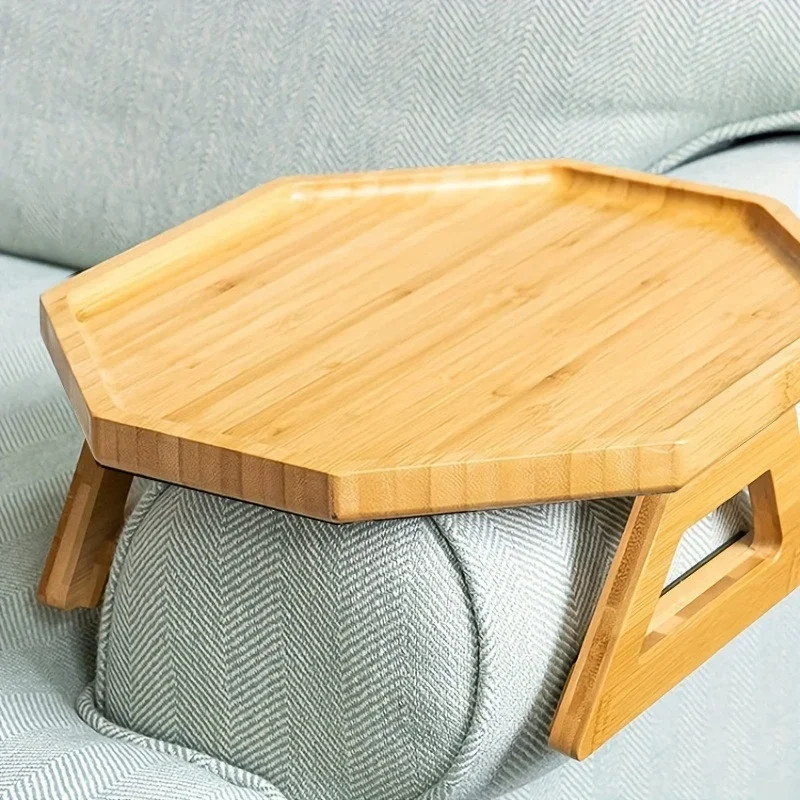 Bank Dienblad Opvouwbare Houten Bank Armleuning Tafel Woonkamer Ronde Ruit Rechthoek Snack Boodschappen Dienblad Praktisch ​ Huishoudelijk gereedschap: green