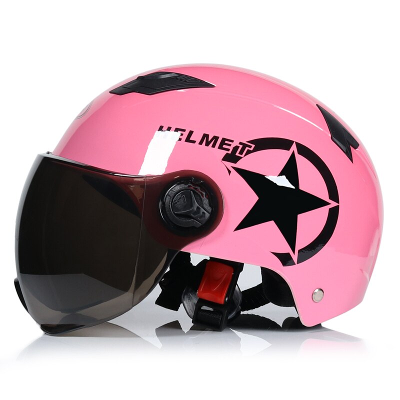 Motorrad Helm Rolle Fahrrad offen Gesicht Halb Baseball Kappe Anti-Uv Sicherheit Harte Hütte Moto-Cross Helm Radfahren Fahrrad Ausrügestochen