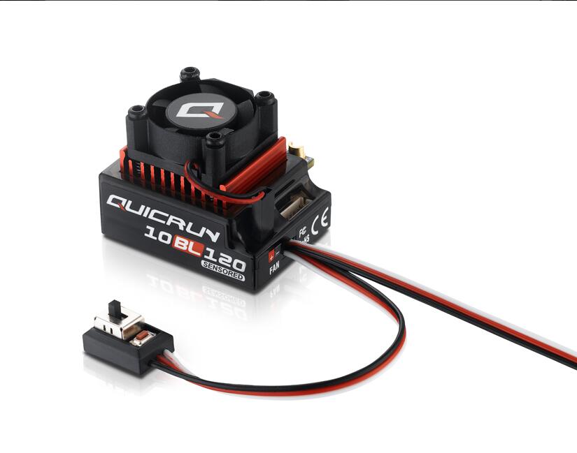 Hobbywing quicrun sensored 10 bl 120 120a /10 bl 60 60a 2-3s lipo speed controller børsteløs esc til 1/10 1/12 rc bil legetøj reservedele