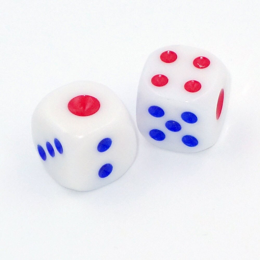 100 pièces Standard en plastique 10mm jeu blanc Decider dés Die RPG jouet babiole