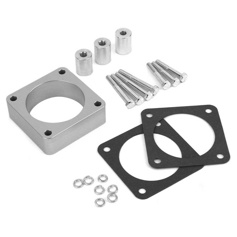 Throttle Body Spacer Kit CNC Aluminum Alloy Fit Throttle Body Spacer for Jeep Wrangler/Cherokee/Grand Cherokee