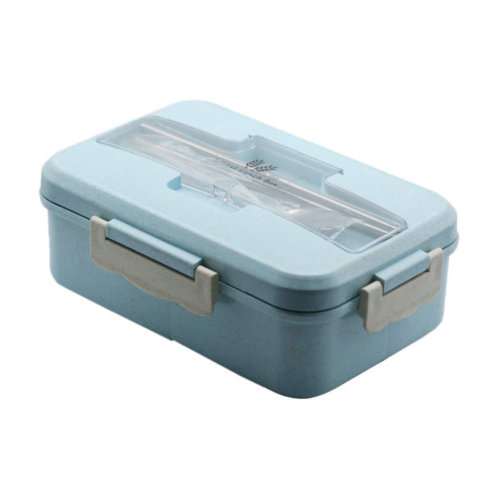 Magnetron Lunchbox Tarwestro Servies Draagbare Bento Lunch Box For Kids Voedsel Opslag Container Kinderen Kids School Kantoor: Blauw