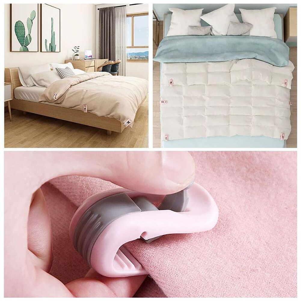 6Stck nicht-Unterhose Decke Decke Clip Bettdecke Decke Clips Kunststoff Decken Verschluss Clip Abdeckung Bettdecke Blatt Fixer Hause kleidung Heringe