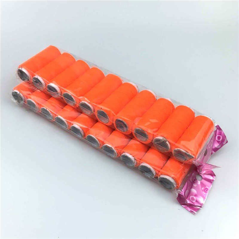 Orange-Juego de Herramientas para coser, kit de herramientas para coser, hilo de poliéster de 300m, 2 uds.