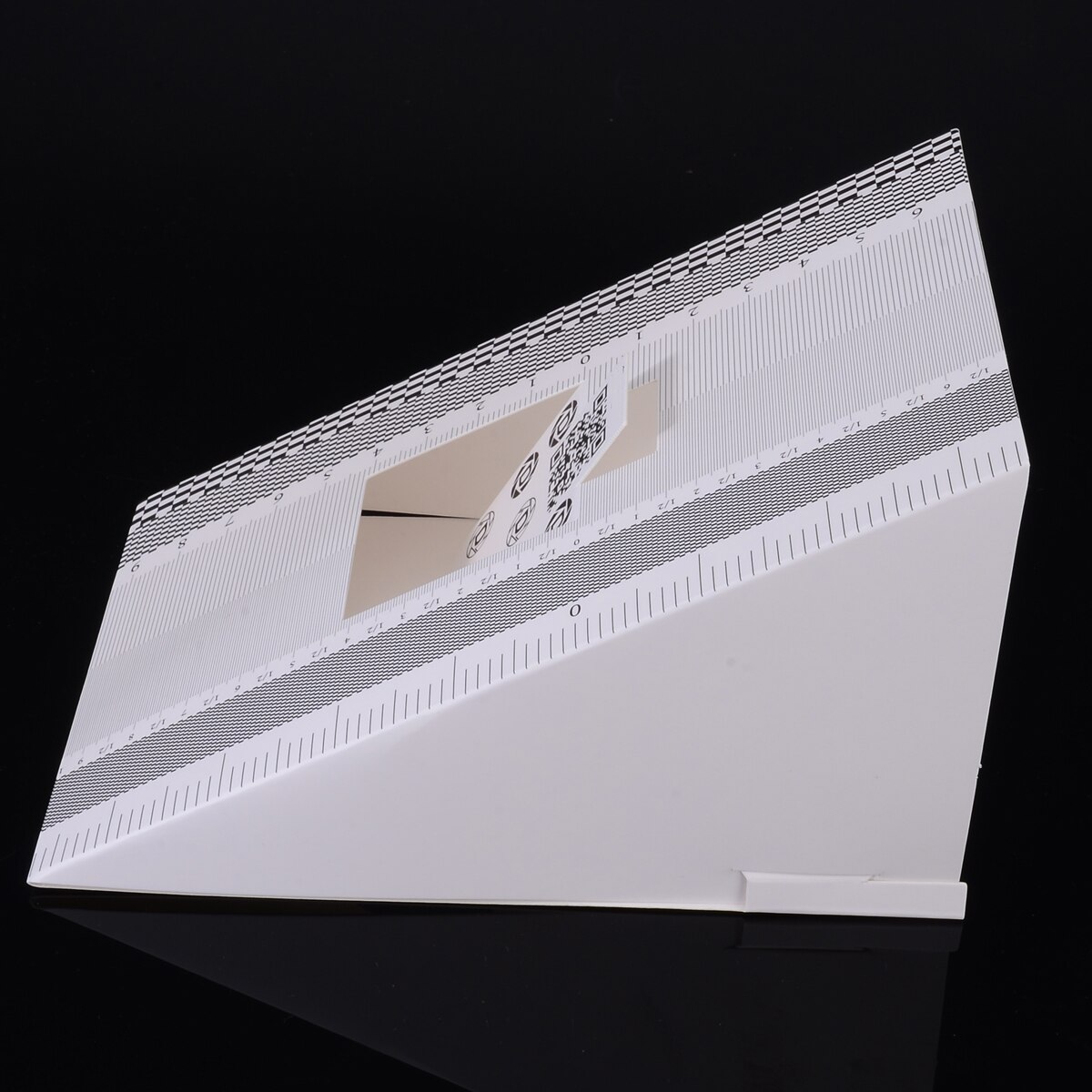 Mayitr 1pc Folding Card Lens Focus Testing Tool Calibration Alignment AF Micro Adjustment Ruler Chart