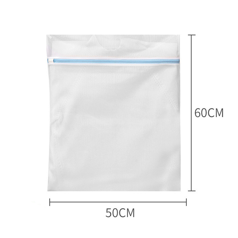 Blue Zipper Laundry Bags For Washing Machine Clothes Cleaning Protect Bag Fine Mesh Washing Bags Household Dirty Clothes Storage: light green