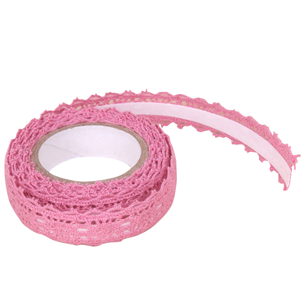 Cloth Tape Self Adhesive Packaging Lace Ribbon Multipurpose Home Scrapbooking Decorative Fabric Trim DIY Craft Wedding Christmas