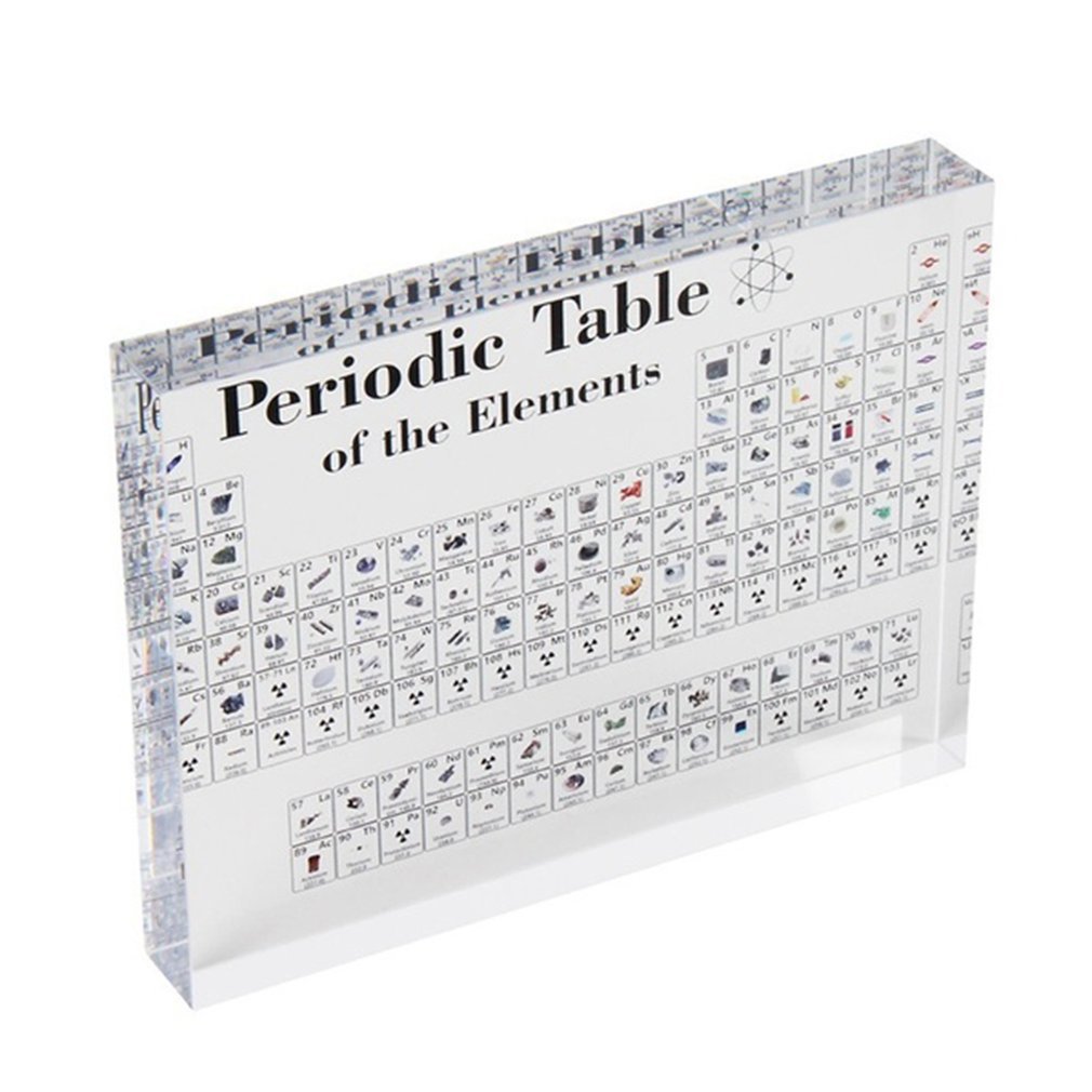 Acrylic Periodic Table Display With Elements Kids Teaching School Day Birthday Chemical Element Display Home Decor